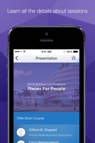 Annual Conference "Places For People" 2015, Florida Redevelopment Association screenshot 3