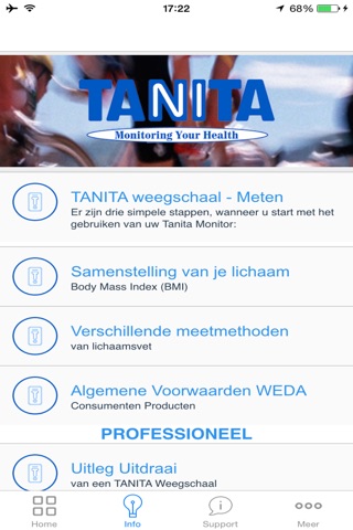 TANITA screenshot 2