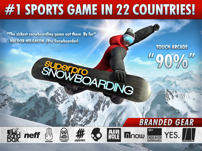 ‎SuperPro Snowboarding Screenshot