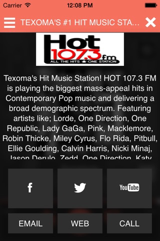 Hot 107.3 FM screenshot 2