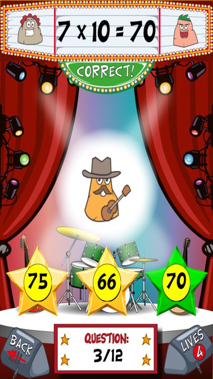 Math Rock Times Tables and Bingo - Addition, Multiplication, Subtraction and Division Practice