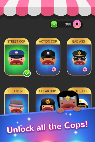 Cops and Donuts! Don't block the lines screenshot 4