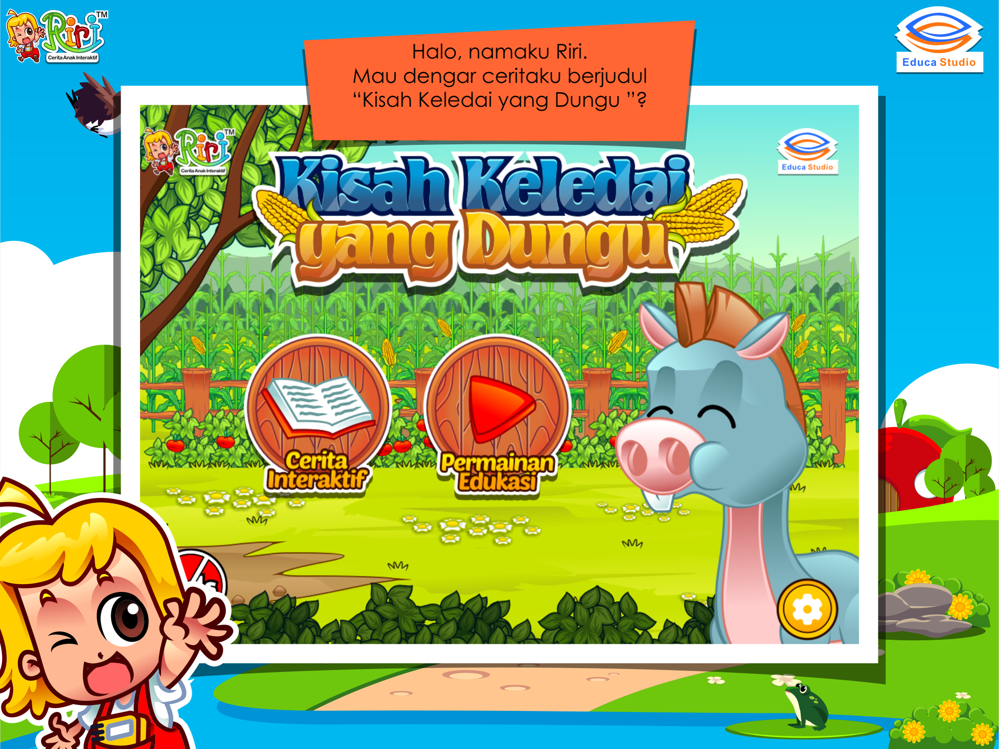 Kisah Keledai yang Dungu - Cerita Anak Interaktif screenshot 5