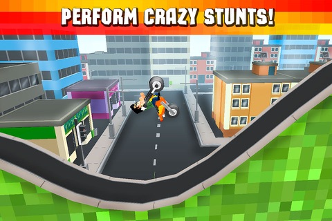 Cube Motocross: Bike Stunts 3D screenshot 3