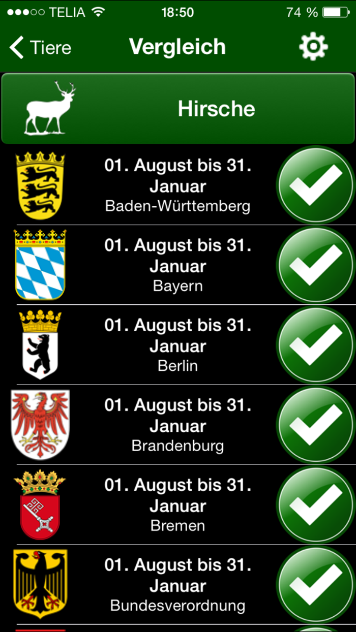 Jagdzeiten.de App
