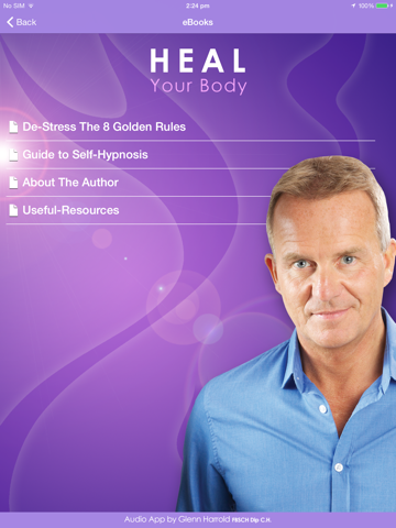Heal Your Body by Glenn Harrold: Hypnotherapy for Health & Self-Healing iPad screenshot 4 - Health & Fitness app