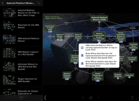 Asteroid Redirect Mission iPad screenshot 4 - Education app