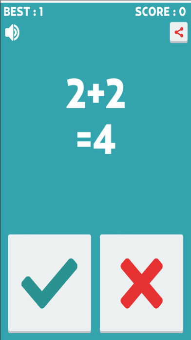 Screenshot #1 pour Extreme Math Vrai ou faux: l'addition et la soustraction Puzzle Game gratuit