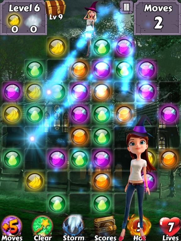Bubble Girl Soda Witch - Pop the yummy gem candy and easy shooter puzzle iPad screenshot 4 - Games app