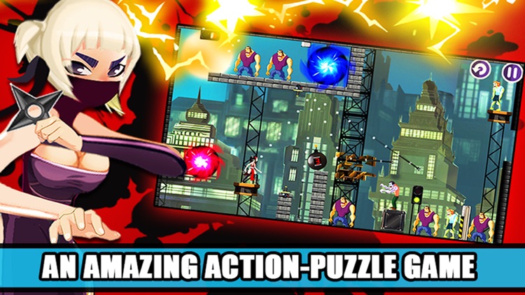 Ninja Samurai Girls Vs Zombies (a puzzle action level game)