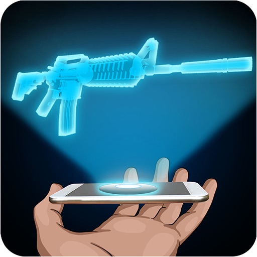 Hologram Rifle 3D Simulator Icon