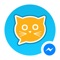Use KitCut to make funny visual mashups of photo cutouts, doodles and text and send them to your friends via Facebook Messenger