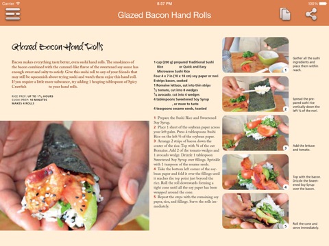 Sushi Cookbook - Master Chef for iPad screenshot 4