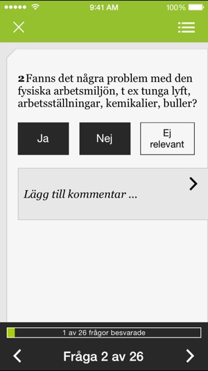 Checklistor om arbetsmiljö(圖2)-速報App