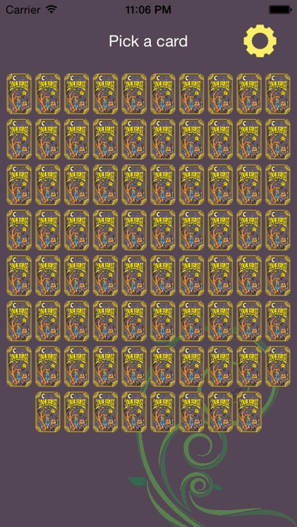 This is a straightforward Tarot app, no fussing, going right to the point!