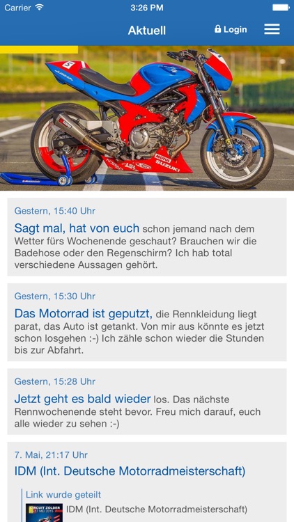 Suzuki Teamrider Moritz Zoller