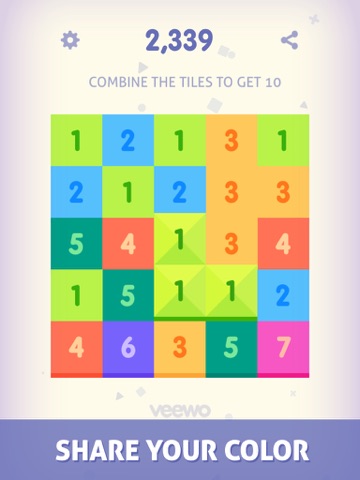 Just Get 10 - Simple fun sudoku puzzle lumosity game with new challenge iPad screenshot 1 - Games app