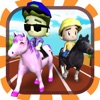 Horse Racing 3D Free (Kids Edition) icon