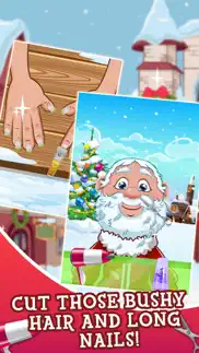 santa's makeover hair salon - pet christmas nail spa games! iphone screenshot 1