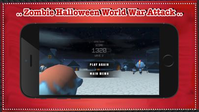 Zombie Halloween World War Attack - best strategy rpg shooting survival free game iPhone screenshot