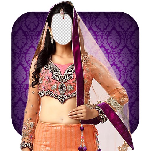 Indian Dress Wear Lehenga Saree Photo Montage Pro icon