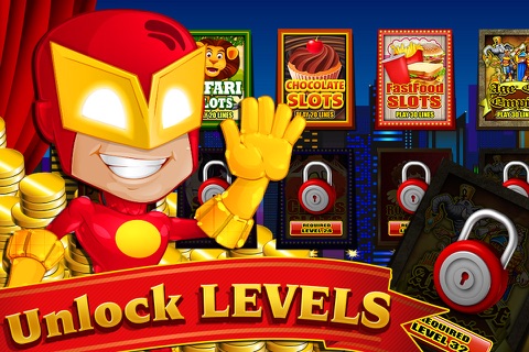 Mighty Superhero Against the Ultimate Villa In Slots Casino Vegas Way screenshot 2