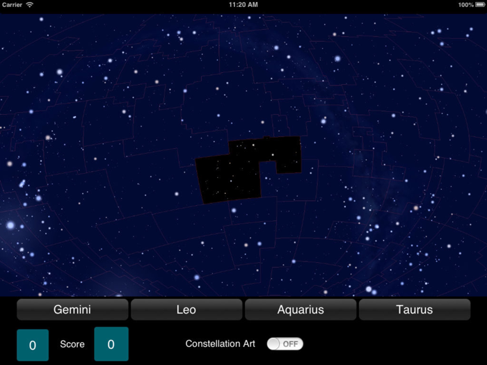 Constellations Quiz Game