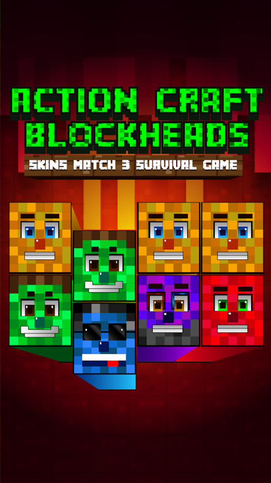 Action Craft Mini Blockheads Match 3 Skins Survival Game - 1.0 - (iOS)