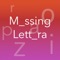 Missing Letter - Learn Italian & English