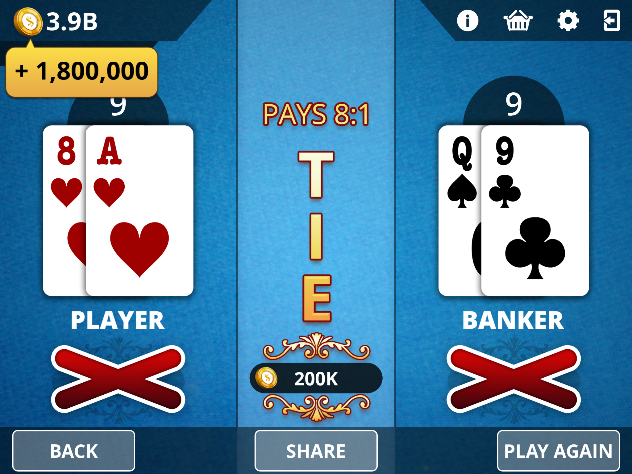Baccarat - Royal Online Casino screenshot 7
