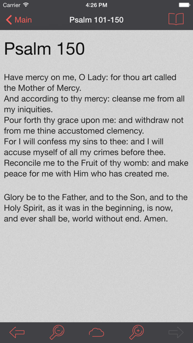 Catholic Psalter of the Blessed Virgin Mary Screenshot
