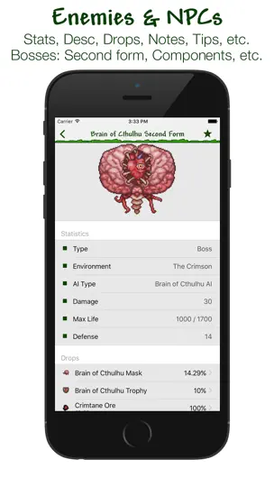 Database For Terraria iPhone-skjermbilde 3
