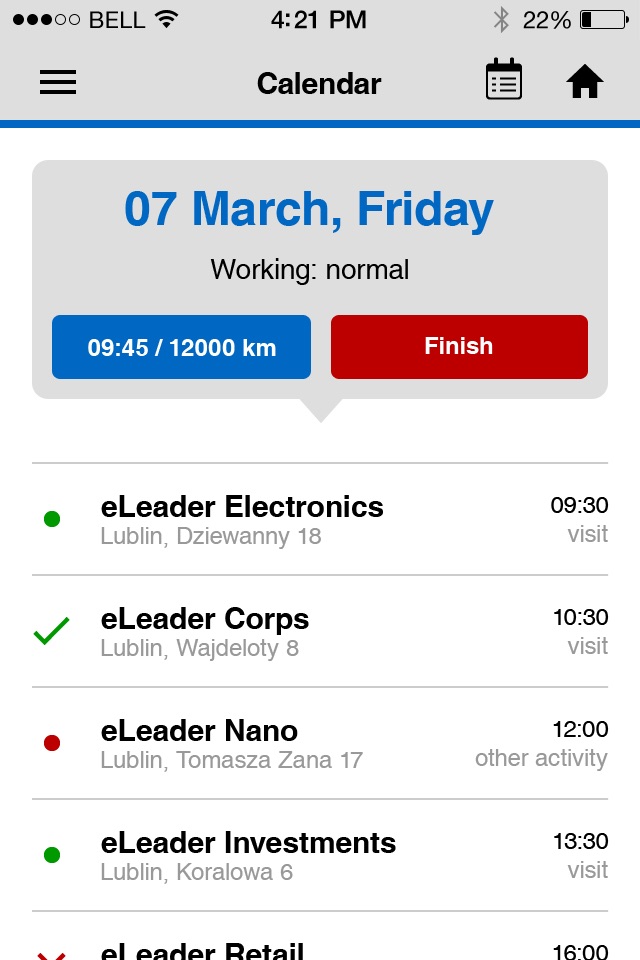 eLeader Mobile Visit screenshot 2