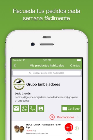 Lista de la Compra para Restaurantes screenshot 2
