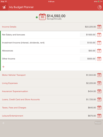 Screenshot #5 pour My Budget Planner