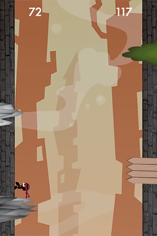 Ninja Sprung An Der Vertikal Wand screenshot 3