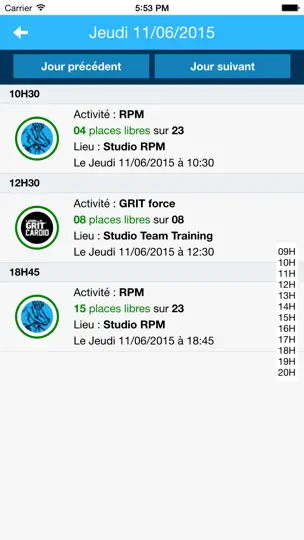 Capture d'écran de Resamania sur iPhone 1