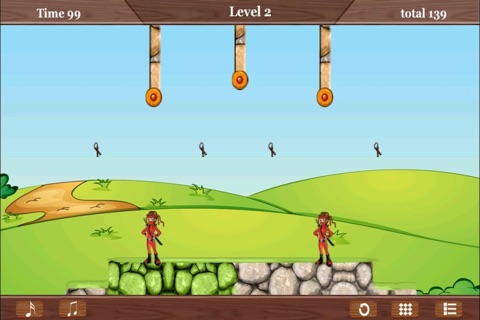 Swinging Ninja Girl Pro - amazing brain strategy arcade game screenshot 4