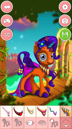 Pony & unicorn dressup game - dress up free screenshot 3