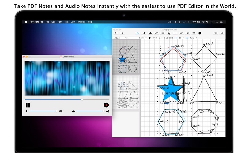 Screenshot #3 pour PDF Note Pro - PDF Vector Drawing + Manipulate PDFs + MPEG-4 Audio Recorder