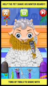 Animal Shave Pet Hair Salon Game for Kids Free screenshot