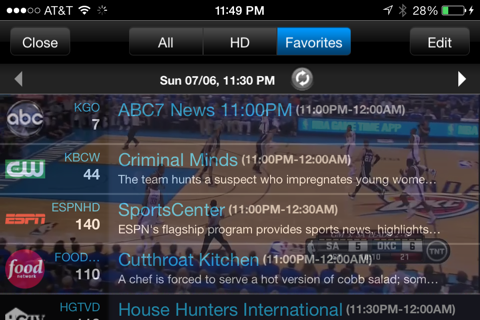 SlingPlayer for iPhone screenshot 3