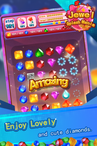 Jewel Splash Mania - Amazing Gem Matching Game screenshot 4