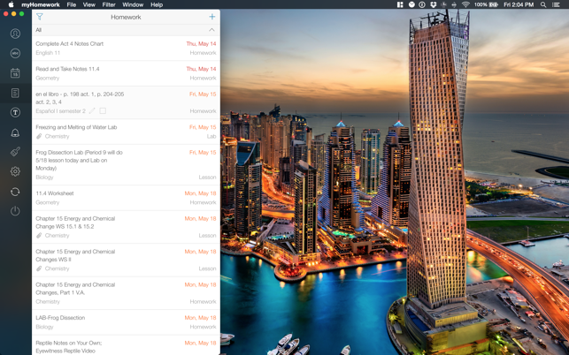 ‎myHomework Student Planner Screenshot