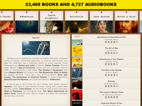 Screenshot #4 pour Free Books Pro- 23,469 classics for less than a cup of coffee.