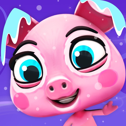 Piggy Run & Jump - Tilt to Escape from the Grumpy Bear - Crazy Chase on Ice