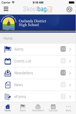 Oatlands District High School - Skoolbag screenshot 2