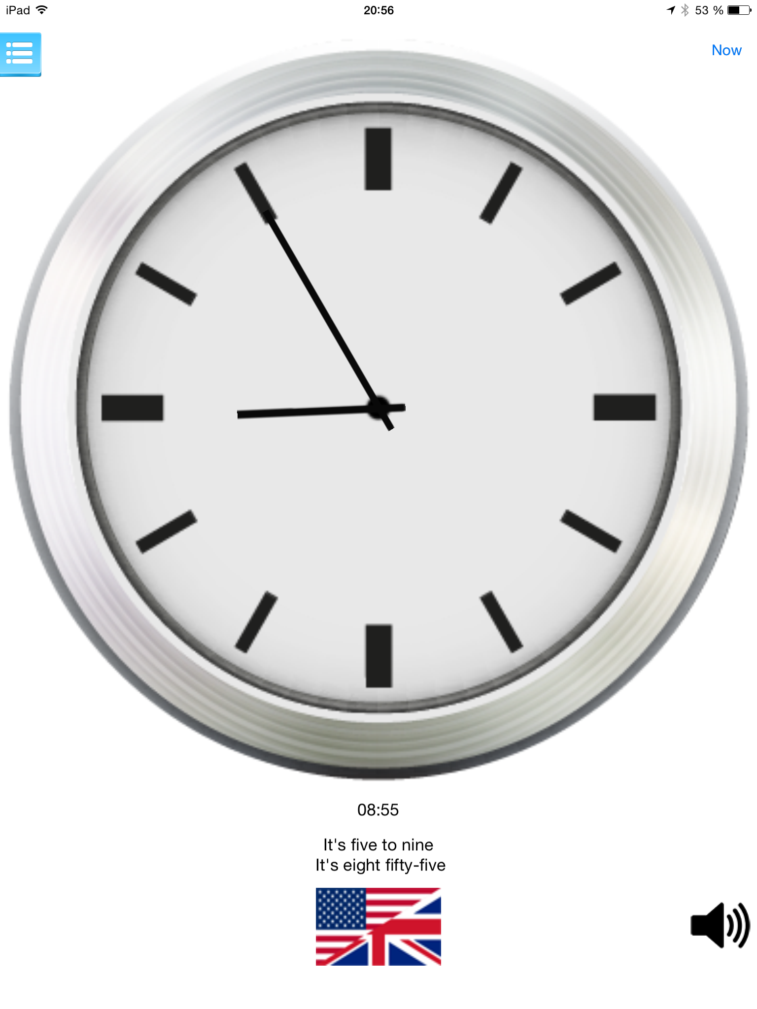 Multilingual speaking clock - free version