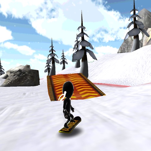 Snow Mountain Surfers - a New Snowboard Down Hill Experience Icon