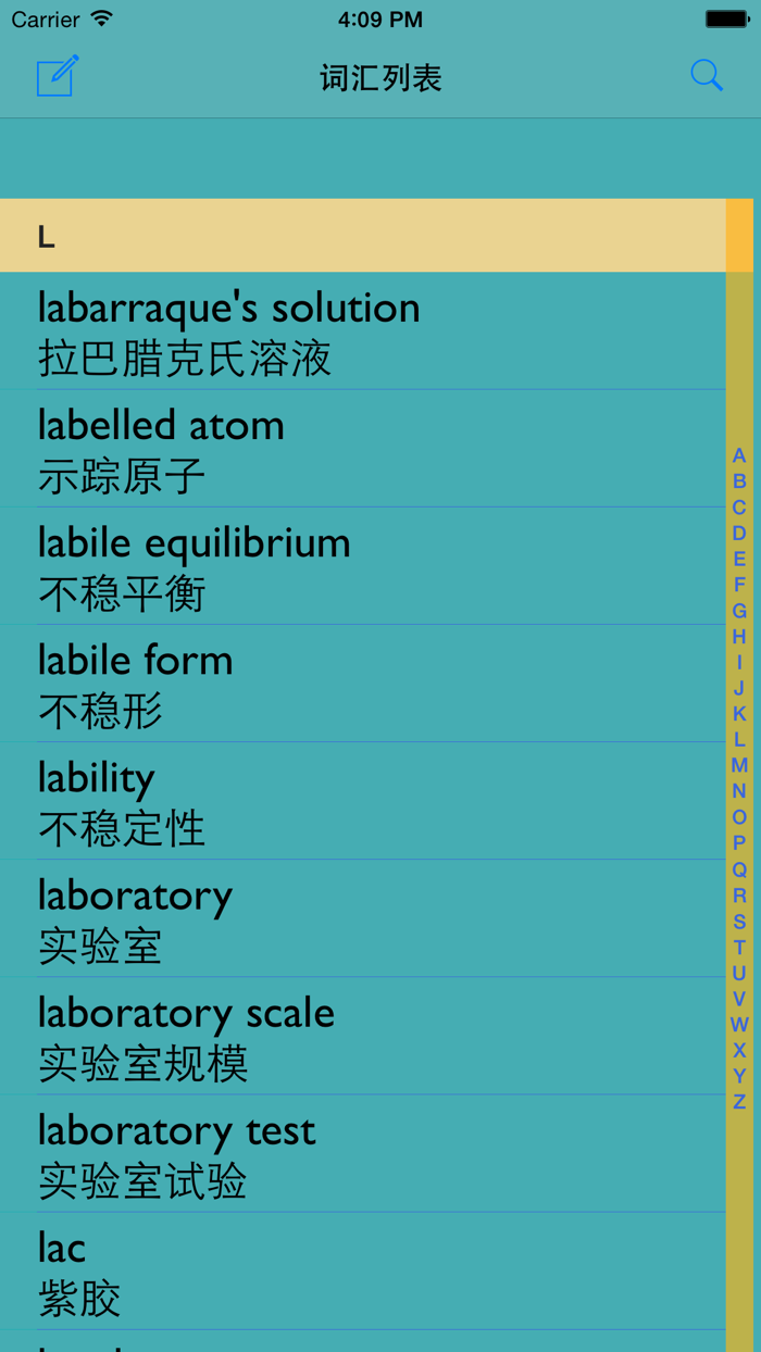 Chemistry English-Chinese Dictionary